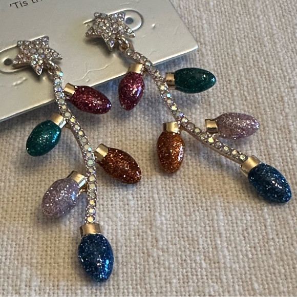 SUGARFIX BubbleBar NEW Let’s Get Lit Christmas Lights Retro Sparkly Earrings 🎄 - Picture 5 of 5